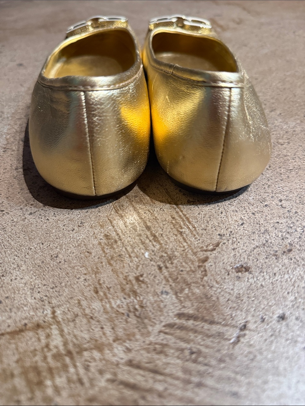 Coach Gold Ashleen Ballet Flats - Picture 4 of 7